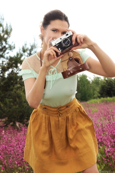 Brünettes Selfie heiße schöne foto